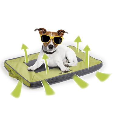 Quick Dry Outdoor Dog Mat S - Green